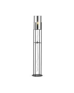 Eglo Lighting - Glastonbury - 43142 - Black Glass Floor Lamp