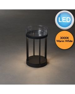 Konstsmide - Chieti - 7821-750 - LED Black IP54 Battery Outdoor Portable Lamp