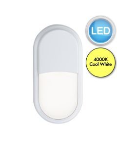 Saxby Lighting - Pillo - 78847 & 78620 - LED White Opal IP54 12w Eyelid Bezel Outdoor Bulkhead Light