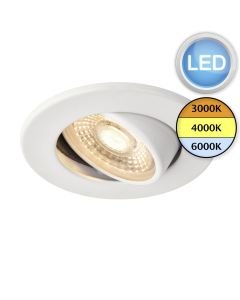 Saxby Lighting - ShieldECO - 108294 - LED White Clear Recessed Fire Rated Ceiling Downlight