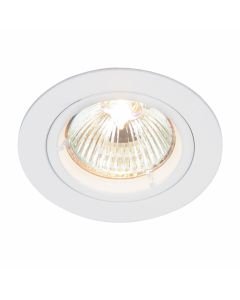 Saxby Lighting - Cast - 52331 - White Fixed Gloss Recessed Ceiling Downlight