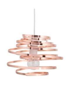 Copper Metal Swirl Easy Fit Light Shade