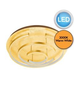 Eglo Lighting - Pozondon - 98488 - LED Gold White Flush Ceiling Light