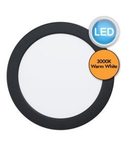 Eglo Lighting - Fueva 5 - 99144 - LED Black White Recessed Ceiling Downlight