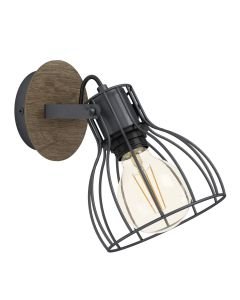 Eglo Lighting - Sambatello - 98134 - Wood Silver Spotlight