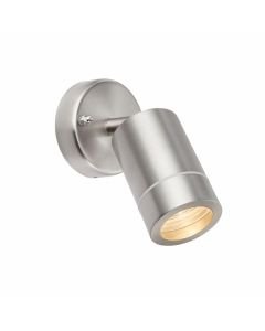 Saxby Lighting - Palin - 75448 - Stainless Steel Clear Glass IP44 Outdoor Wall Spotlight