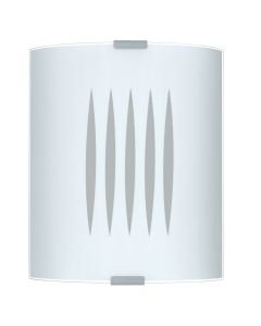 Eglo Lighting - Grafik - 83132 - White Line Motif Glass Wall Washer Light