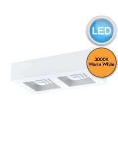 Eglo Lighting - Ferreros - 96792 - LED White 2 Light Flush Ceiling Light