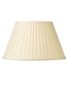 Pleated - 50cm Cream Faux Silk Shade for Table or Floor Lamp