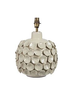 Endon Lighting - Borello - 111253 - Cream Crackle Aged Brass Ceramic Base Only Table Lamp