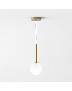 Astro Lighting - Tacoma - 5036004 & 1429024 - Antique Brass Opal Glass IP44 Ceiling Pendant Light