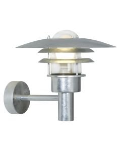 Nordlux - Lonstrup 32 - 71411031 - Galvanized Steel Clear Glass IP44 Outdoor Wall Light
