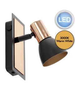 Eglo Lighting - Barnham - 94584 - LED Black Copper Spotlight