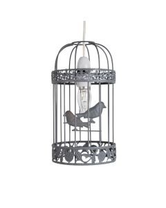 Grey Birdcage Easy Fit Light Shade