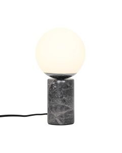 Nordlux - Lilly Marble - 2213575010 - Black Marble Grey White Glass Table Lamp