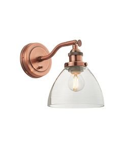 Endon Lighting - Hansen - 76334 - Aged Copper Clear Glass Spotlight