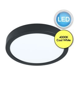 Eglo Lighting - Fueva 5 - 99234 - LED Black White Flush Ceiling Light