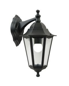 Nordlux - Cardiff - 74381003 - Black Clear Glass IP44 Outdoor Wall Light