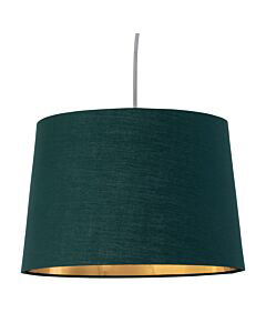 Zoey - Dark Green with Gold Inner 28cm Easy Fit Pendant or Lamp Shade
