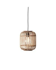Endon Lighting - Mathias - 101777 - Natural Bamboo Black Ceiling Pendant Light