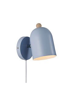 Nordlux - Gaston - 2412671006 - Blue Wood Plug In Spotlight