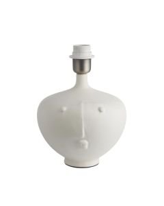 Endon Lighting - Mrs - 96105 - White Brushed Chrome Ceramic Base Only Table Lamp