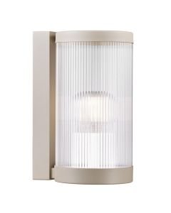 Nordlux - Coupar - 2218061008 - Sand Clear Ribbed Glass IP54 Outdoor Wall Light