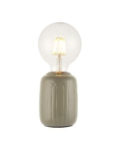 Endon Lighting - Olivia - 94506 - Thyme Satin Nickel Ceramic Table Lamp