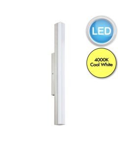 Eglo Lighting - Torretta - 94617 - LED Satin Nickel White IP44 Bathroom Strip Wall Light
