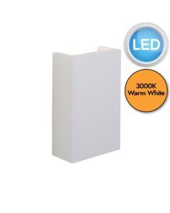 Saxby Lighting - Mornington - 61635 - LED White Ceramic 2 Light Wall Washer Light