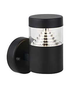 Pyramid - Black LED Outdoor Wall Light