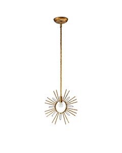 Gilded Nola Lighting - Sun King - GN-SUN-KING-P-G - Gold Leaf Ceiling Pendant Light