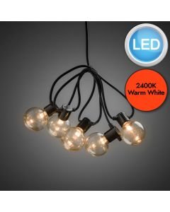 Konstsmide - Festoon LED light set 20 amber bulb - 2374-800EE