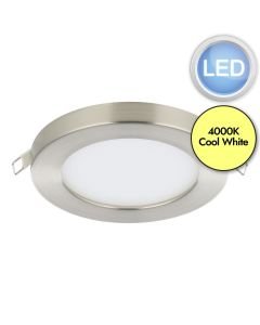 Eglo Lighting - Fueva Flex - 900936 - LED Satin Nickel White Recessed Ceiling Downlight