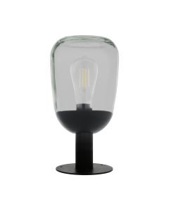 Eglo Lighting - Donatori - 98702 - Black Clear Glass IP44 Outdoor Post Light