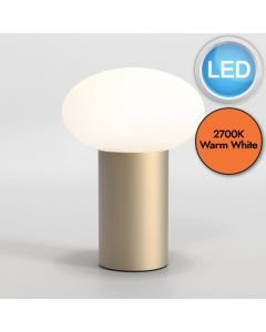 Astro Lighting - Zeppo - 1176022 - LED Light Bronze Opal Glass Touch Table Lamp