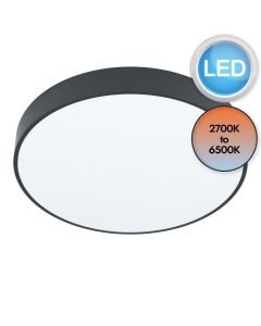 Eglo Lighting - Zubieta-A - 98894 - LED Black White Flush Ceiling Light