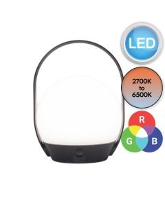 Lutec Connect - Cardi - 6501702330 - LED Black Opal IP54 Solar Outdoor Portable Lamp