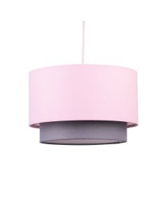 Pink & Grey 2 Tier Light Shade