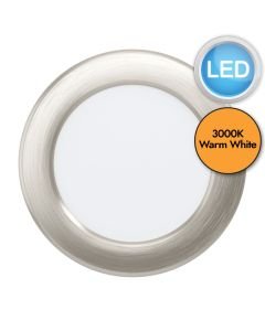 Eglo Lighting - Fueva 5 - 99137 - LED Satin Nickel White Recessed Ceiling Downlight
