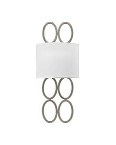 Hinkley Lighting - Jules - HK-JULES2-BN - Brushed Nickel White 2 Light Wall Light