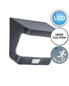 Lutec - Try - 6939101330 - LED Grey Opal IP54 Solar Outdoor Sensor Wall Light