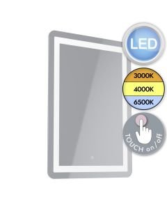 Eglo Lighting - Buenavista 1 - 99838 - LED Silver Mirrored Glass IP44 Touch Bathroom Mirror