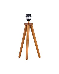 Voyage - Dark Oak Wooden Tripod Lamp Base