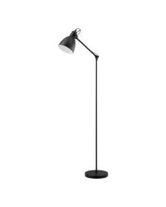 Eglo Lighting - Priddy - 49471 - Black White Floor Reading Lamp