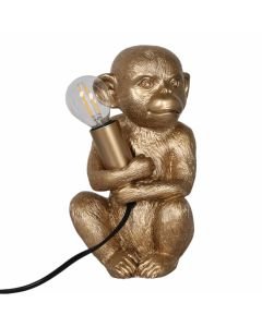 Gold Little Monkey Table Lamp or Beside Light