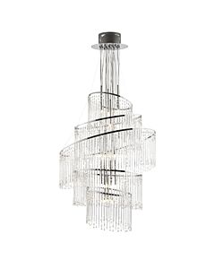 Endon Lighting - Camille - CAMILLE-24CH - Chrome Clear Glass 24 Light Chandelier