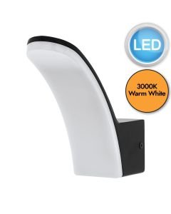 Eglo Lighting - Fiumicino - 98148 - LED Black White IP44 Outdoor Wall Light