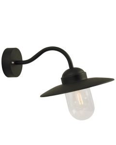 Nordlux - Luxembourg - 22671003 - Black Clear Glass IP54 Outdoor Wall Light