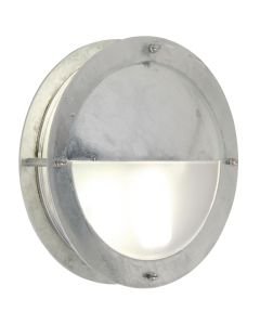 Nordlux - Malte - 21841031 - Galvanized Steel Frosted Glass IP54 Outdoor Bulkhead Light